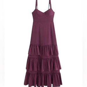 Abercrombie & Fitch Deep Purple Maxi Dress